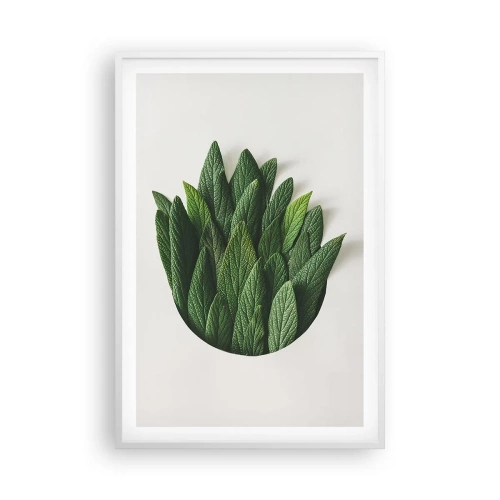 Póster en marco blanco - Curiosidad desenfrenada - 61x91 cm