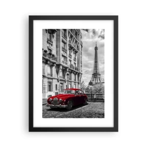 Póster en marco negro - Un depredador en la ciudad - 30x40 cm