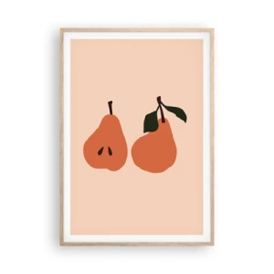 Póster en marco roble claro - La dulzura misma - 70x100 cm