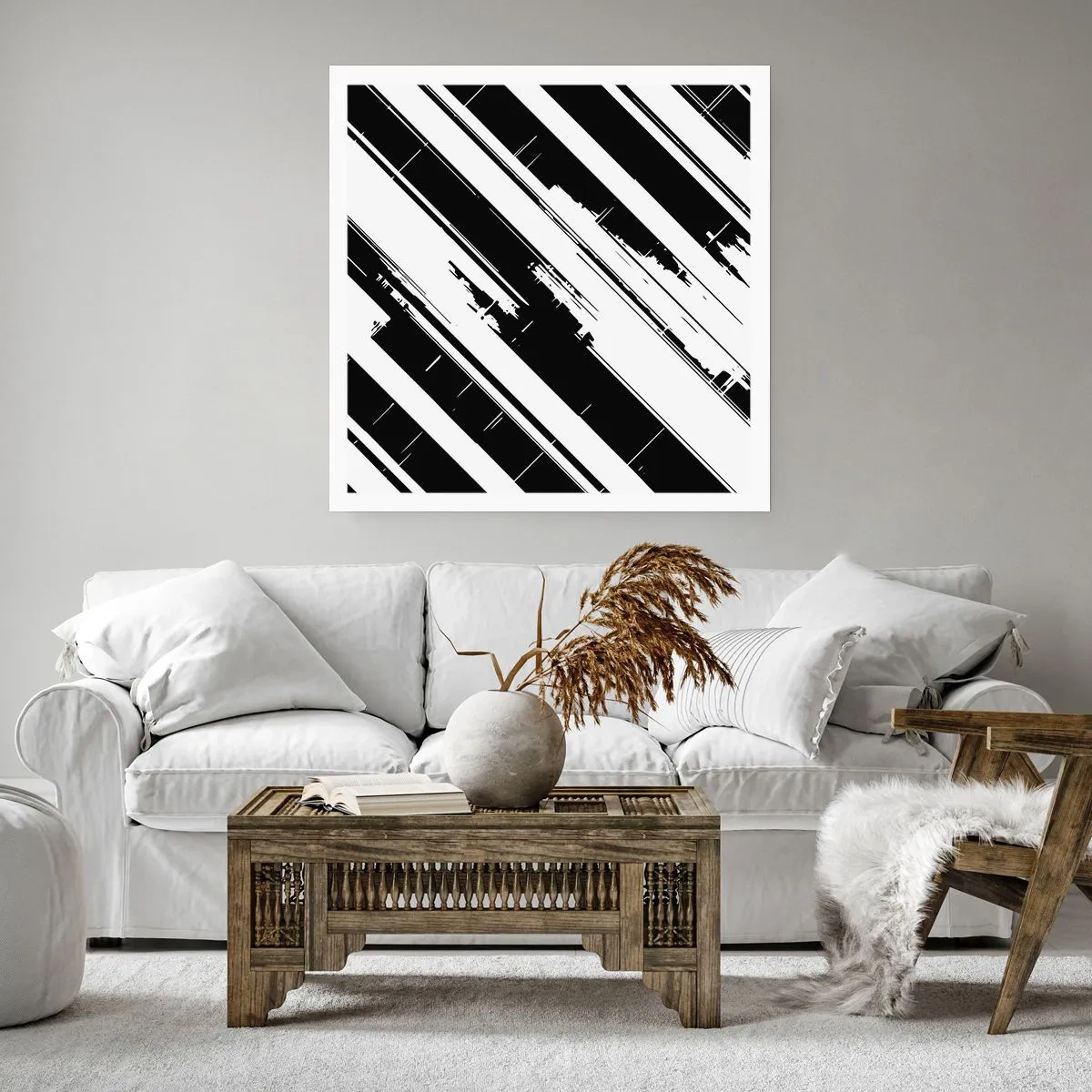 Póster - Composición intensa y dinámica - 30x30 cm