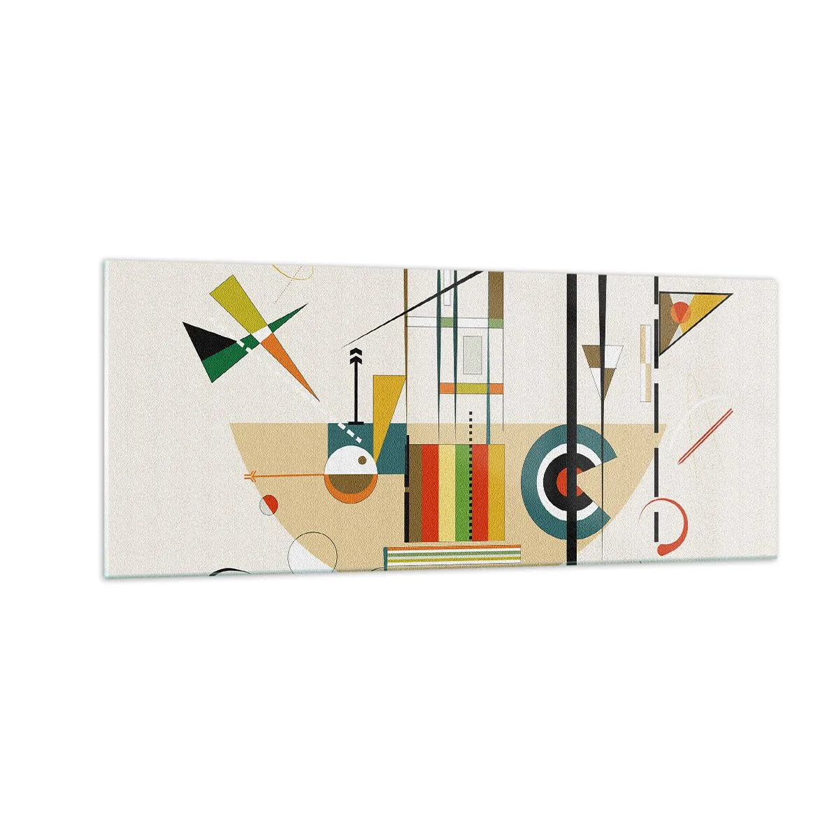 Cuadro sobre vidrio - Impresiones sobre Vidrio - Y el mundo ríe - 100x40 cm