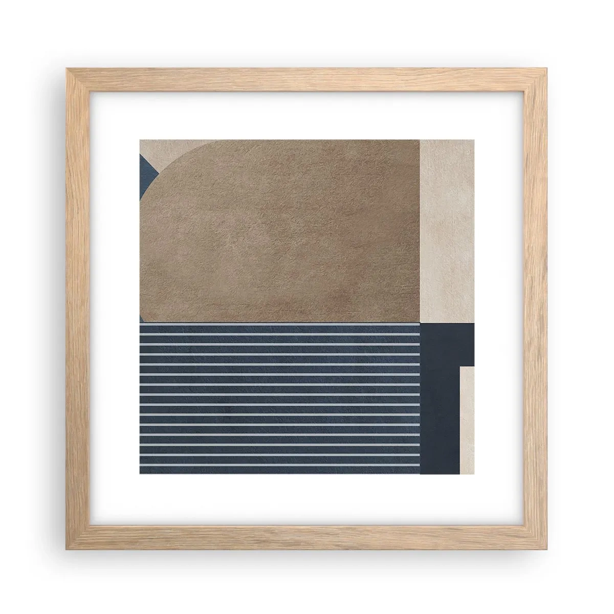 Póster en marco roble claro - Composición de sencillez y redondez - 30x30 cm