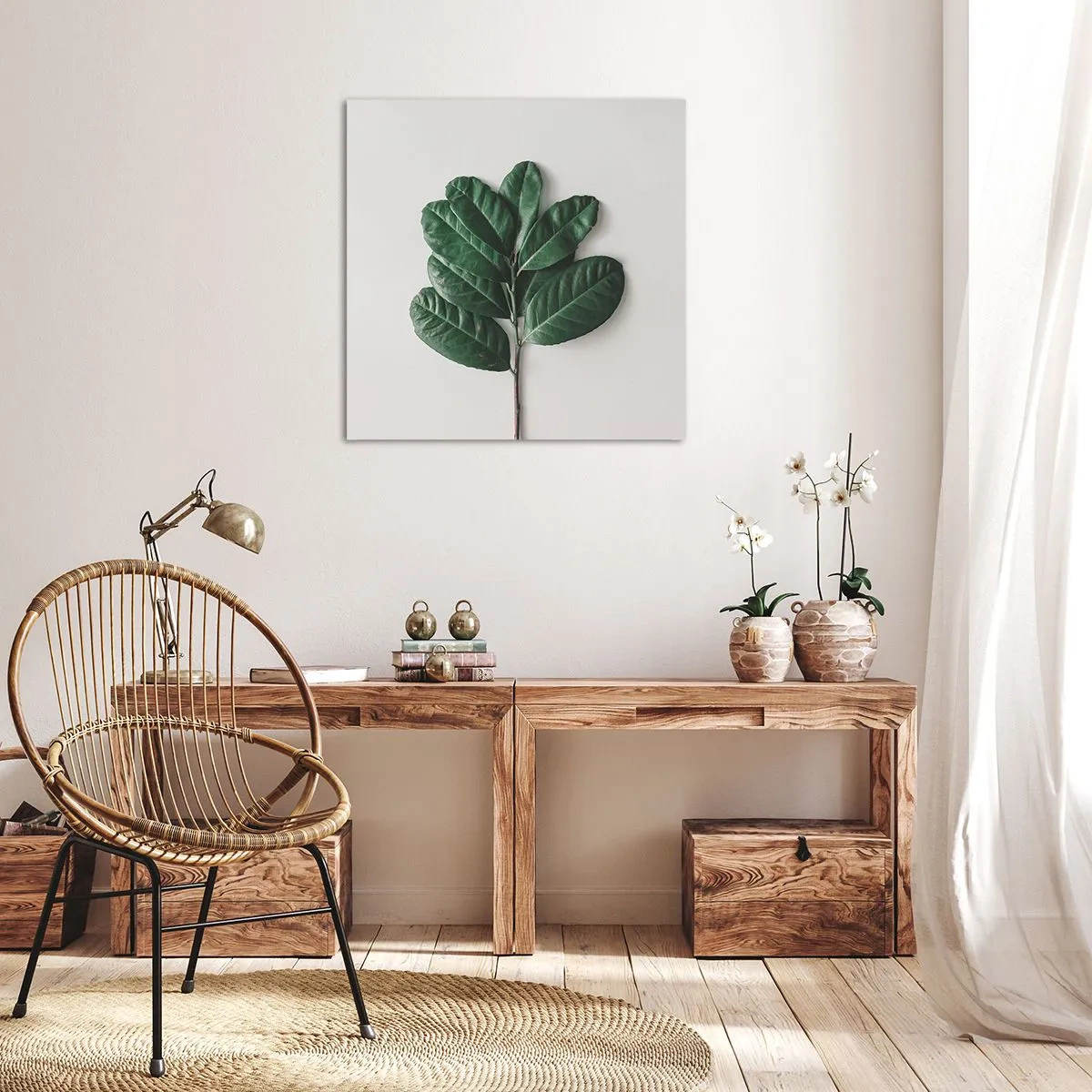 Cuadro sobre lienzo - Impresión de Imagen - El dibujo de la propia naturaleza - 70x70 cm