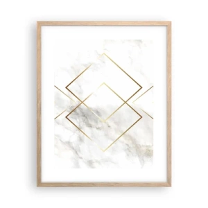 Póster en marco roble claro - Una vista al infinito - 40x50 cm