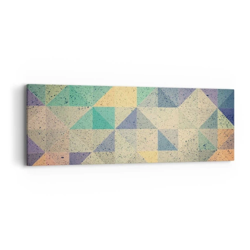 Cuadro sobre lienzo - Impresión de Imagen - República de los triángulos - 90x30 cm
