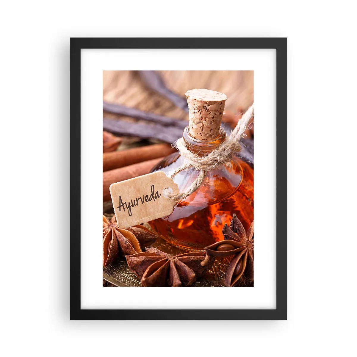 Póster en marco negro - Hacia la unidad del cuerpo y el espíritu - 30x40 cm