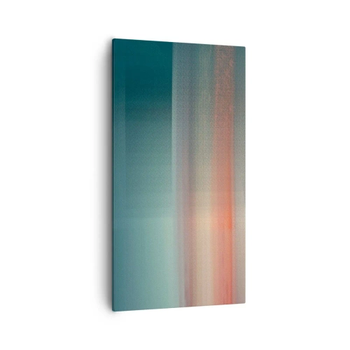 Cuadro sobre lienzo - Impresión de Imagen - Abstracción: ondas de luz - 55x100 cm
