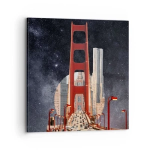 Cuadro sobre lienzo - Impresión de Imagen - Siempre en el centro - 70x70 cm