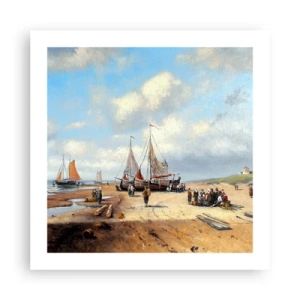 Póster - Después de una pesca exitosa - 50x50 cm