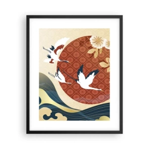 Póster en marco negro - Un cuento de hadas japonés - 40x50 cm