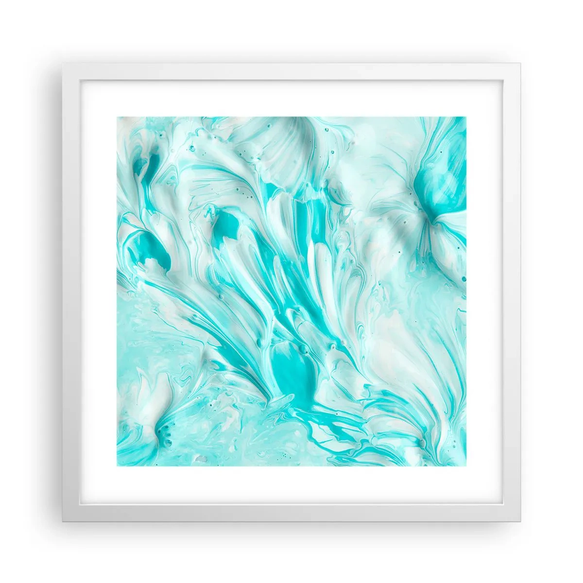 Póster en marco blanco - Juntos para siempre - 40x40 cm