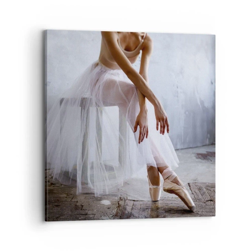 Cuadro sobre lienzo - Impresión de Imagen - Antes de que brillen las luces del escenario - 70x70 cm