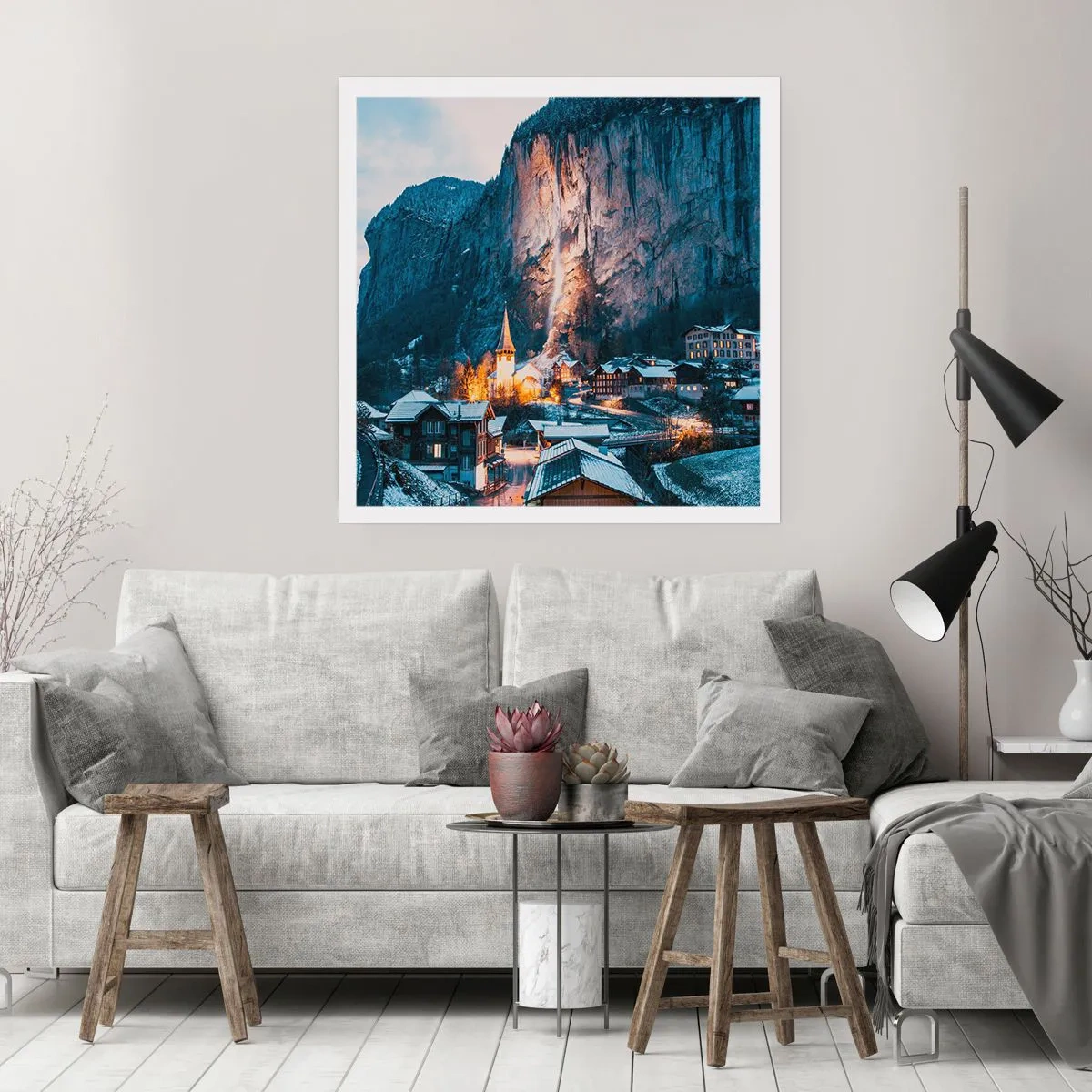 Póster - El espíritu luminoso del invierno - 40x40 cm