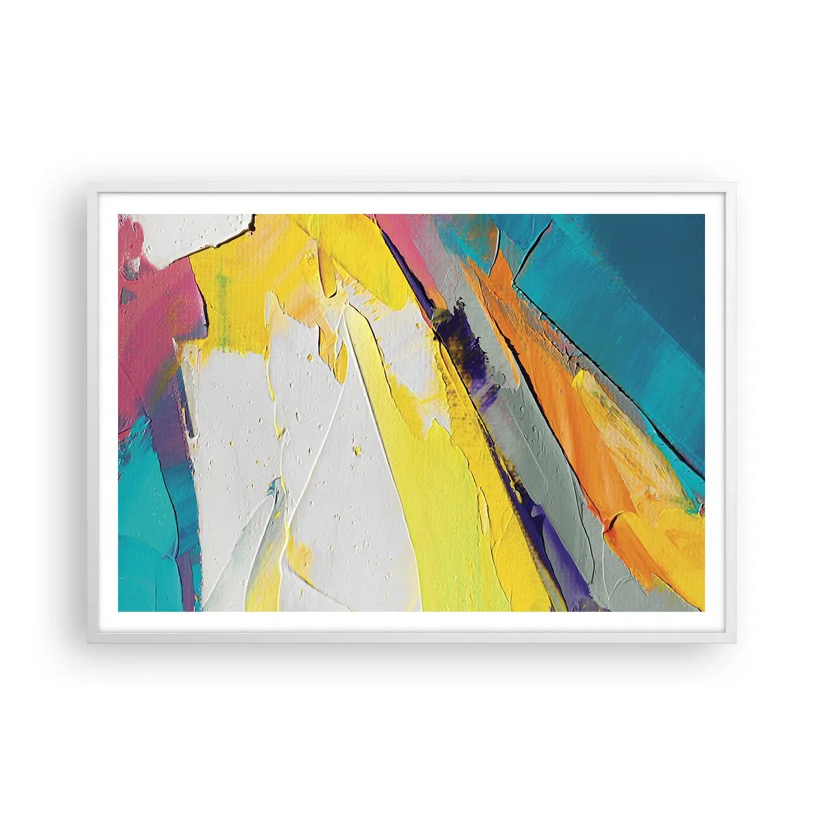 Póster en marco blanco - Anatomía de la luz - 100x70 cm