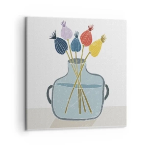 Cuadro sobre lienzo - Impresión de Imagen - Como una semilla de amapola - 50x50 cm