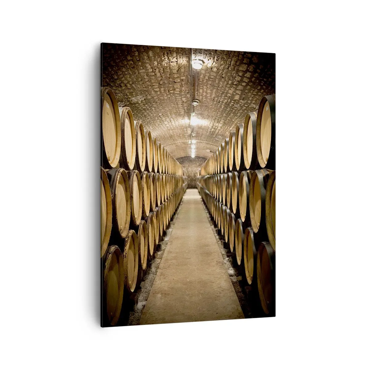 Cuadro sobre lienzo - Impresión de Imagen - En una bóveda de ladrillo - 70x100 cm