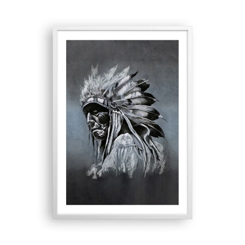 Póster en marco blanco - Regreso a las raíces - 50x70 cm