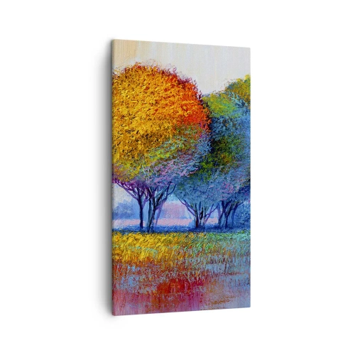 Cuadro sobre lienzo - Impresión de Imagen - Un conjunto de colores llamativos - 45x80 cm