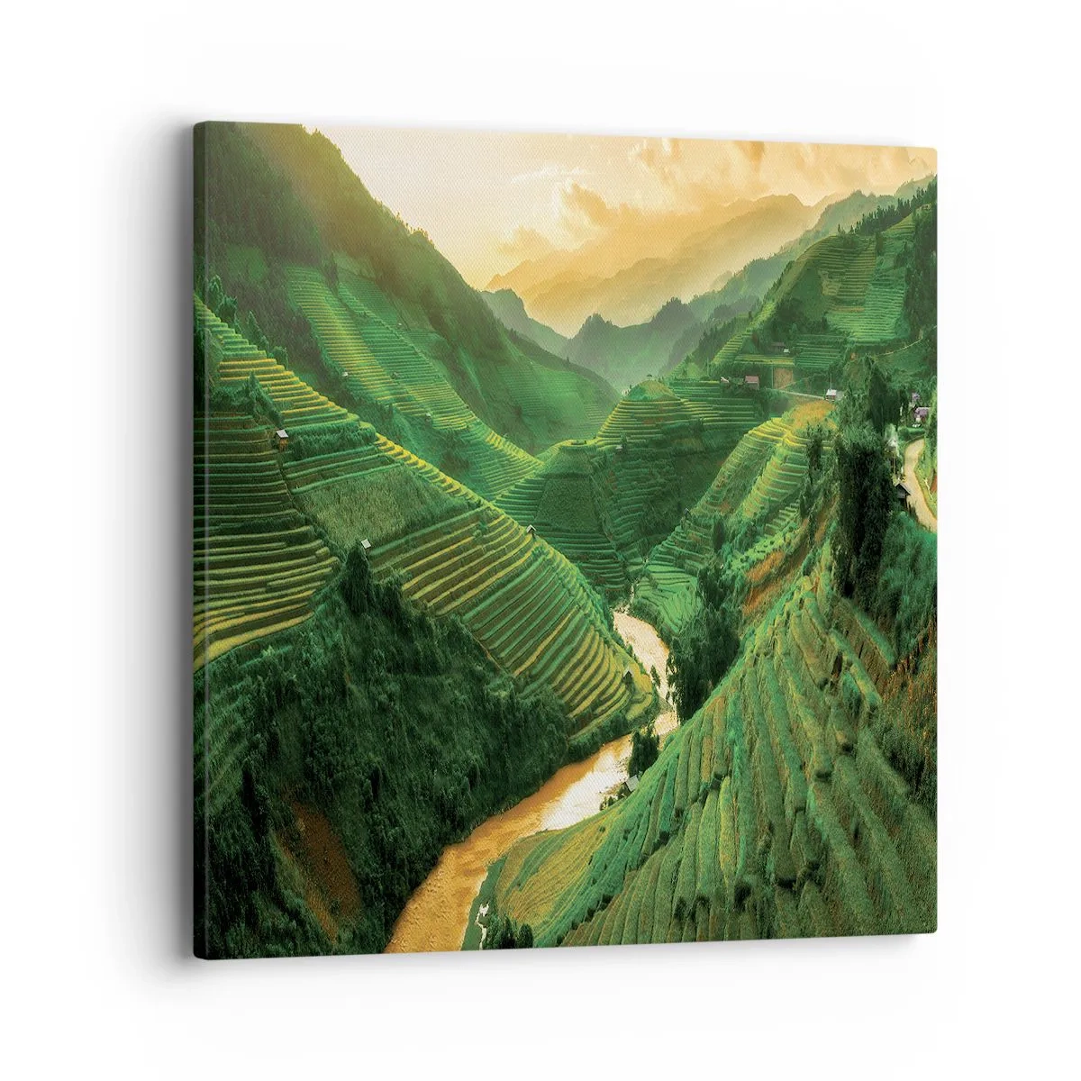 Cuadro sobre lienzo - Impresión de Imagen - Valle vietnamita - 40x40 cm