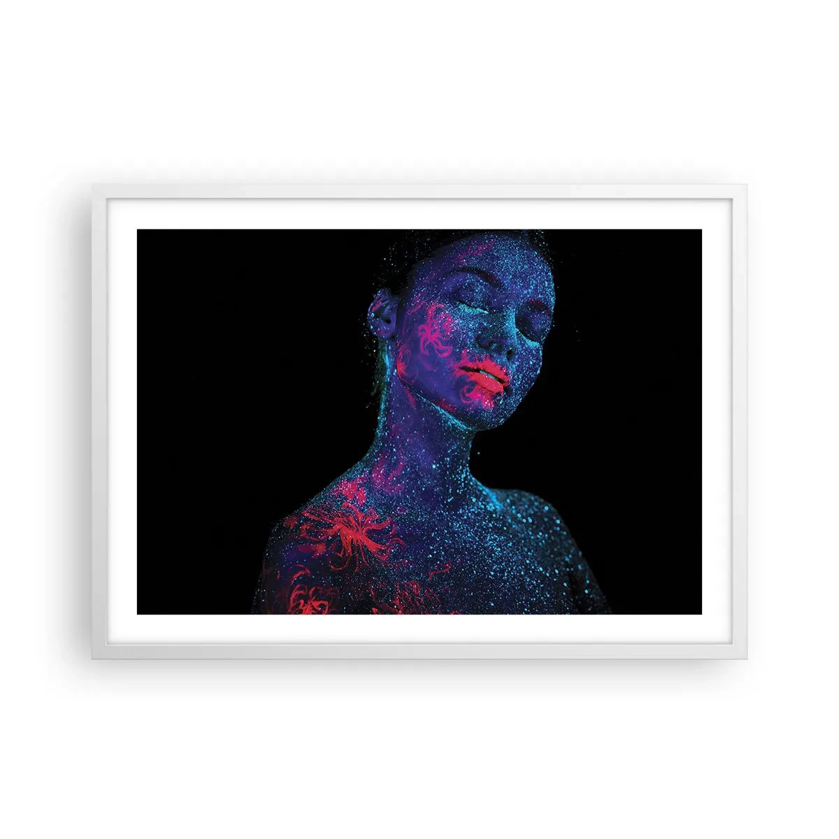 Póster en marco blanco - En polvo de estrellas - 70x50 cm