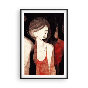 Póster en marco negro - Madonnas de la oscuridad - 61x91 cm