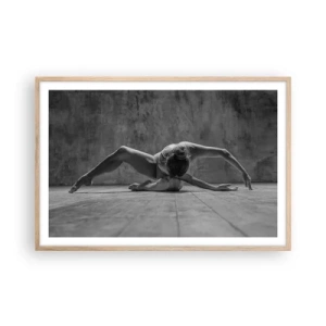 Póster en marco roble claro - Simetría encontrada - 91x61 cm