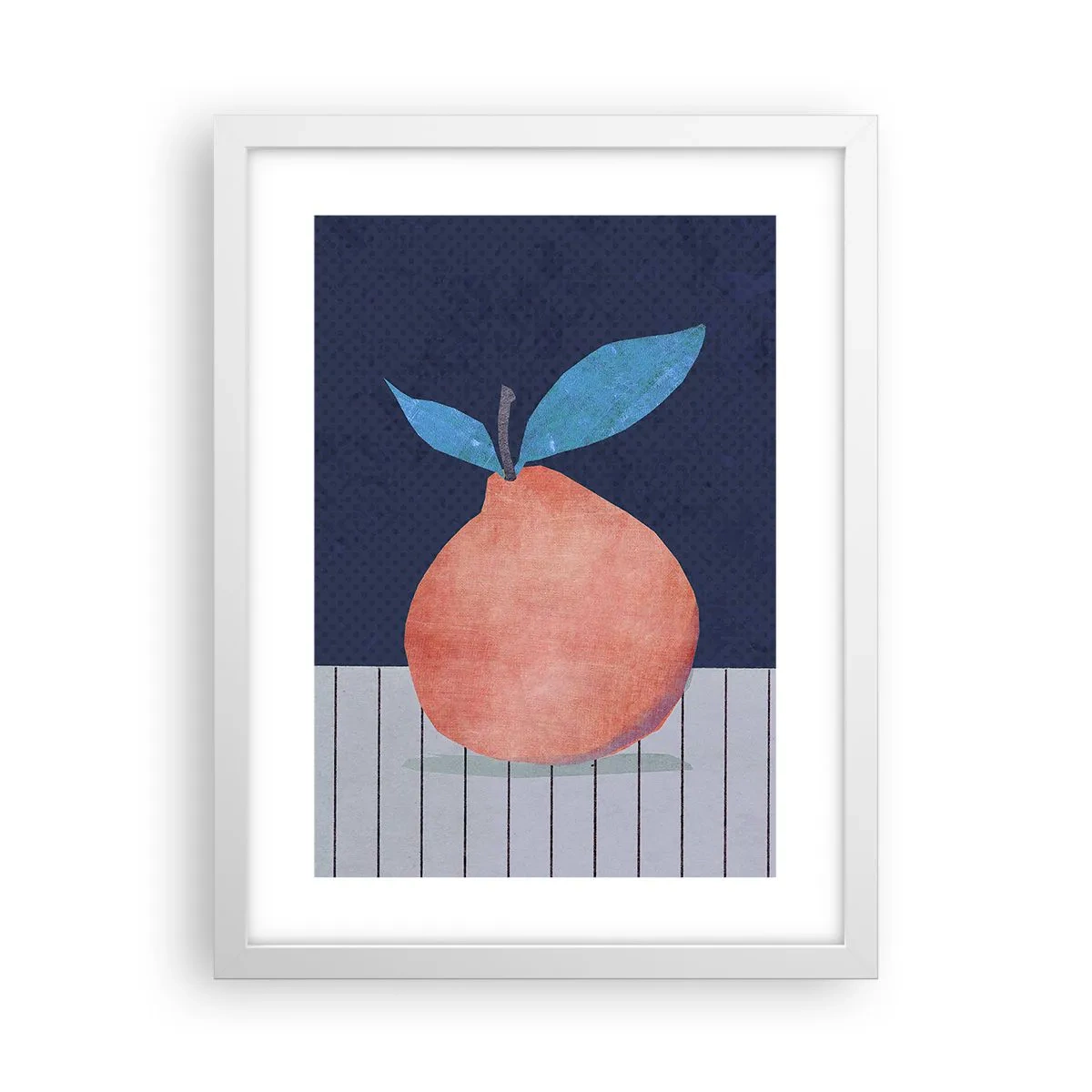 Póster en marco blanco - Convexidad y plano - 30x40 cm