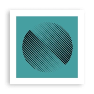 Póster - El círculo: una variación geométrica - 40x40 cm