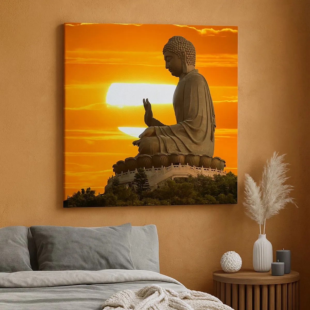 Cuadro sobre lienzo - Impresión de Imagen - Sin miedo al mundo - 30x30 cm