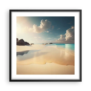 Póster en marco negro - Un día de ensueño - 50x50 cm