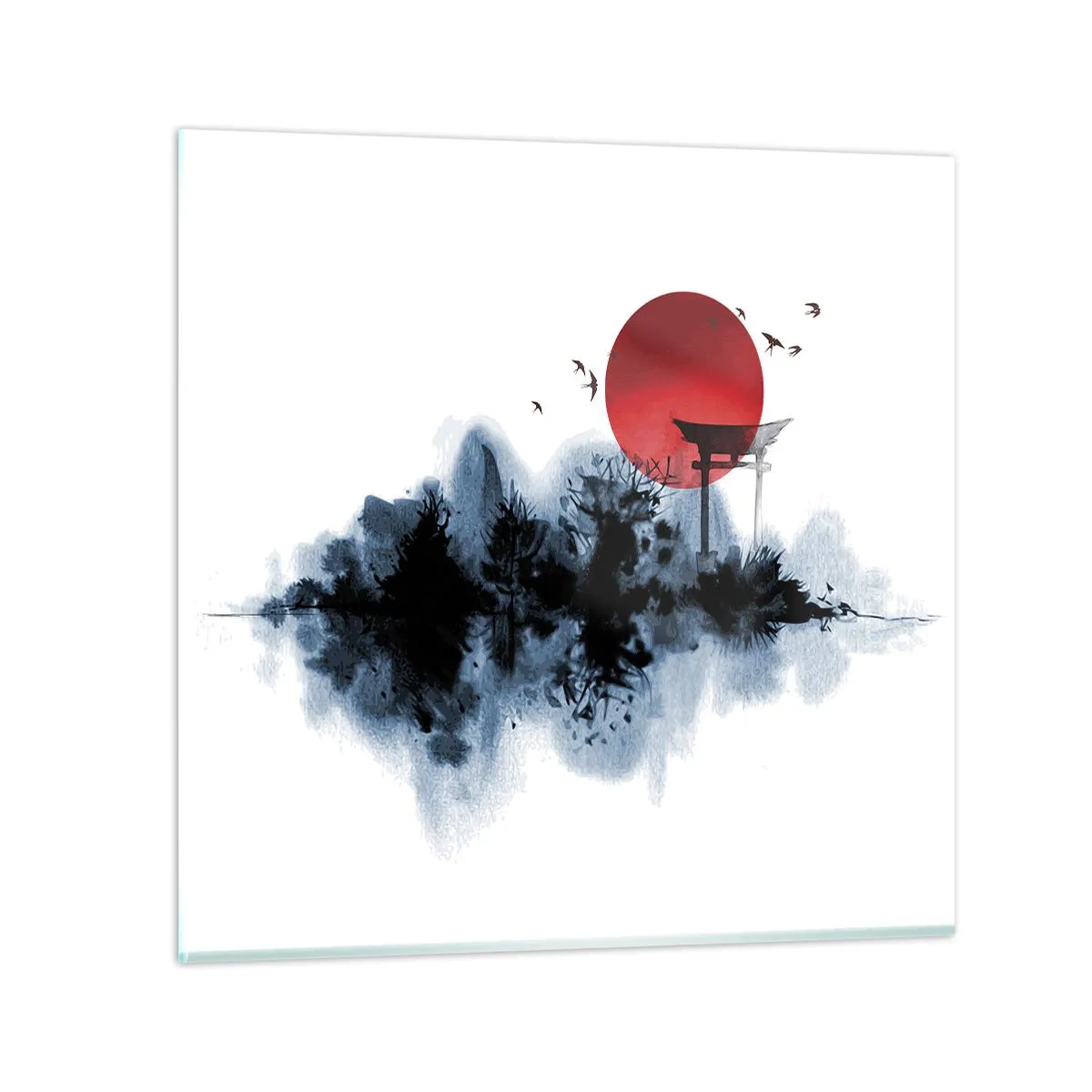 Cuadro sobre vidrio - Impresiones sobre Vidrio - Visión japonesa - 30x30 cm