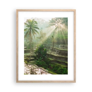 Póster en marco roble claro - Crecer bajo el sol - 40x50 cm