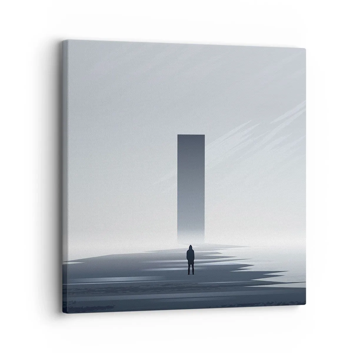 Cuadro sobre lienzo - Impresión de Imagen - ¿Oportunidad o amenaza? - 30x30 cm