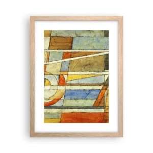 Póster en marco roble claro - Cubismo en una obra - 30x40 cm