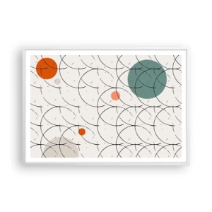 Póster en marco blanco - Con espíritu pop-art - 100x70 cm