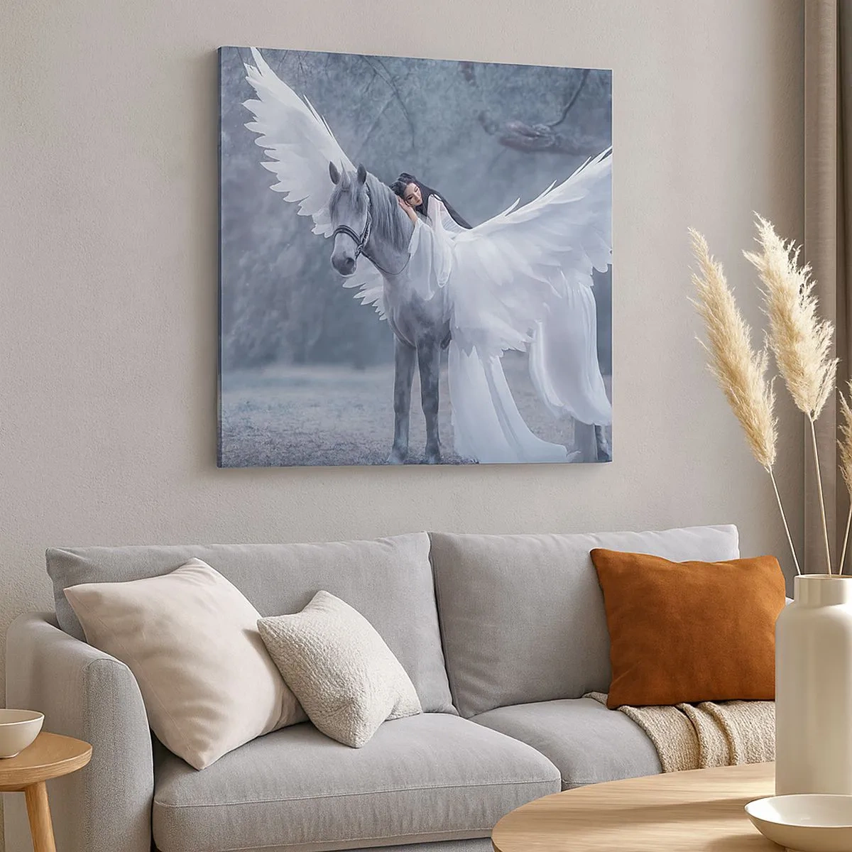 Cuadro sobre lienzo - Impresión de Imagen - Un momento de inspiración - 30x30 cm