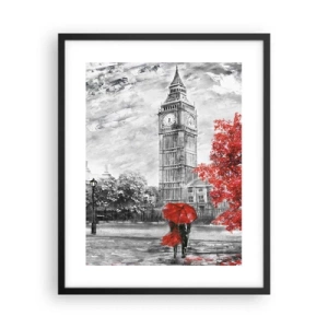 Póster en marco negro - Un día emocionante - 40x50 cm