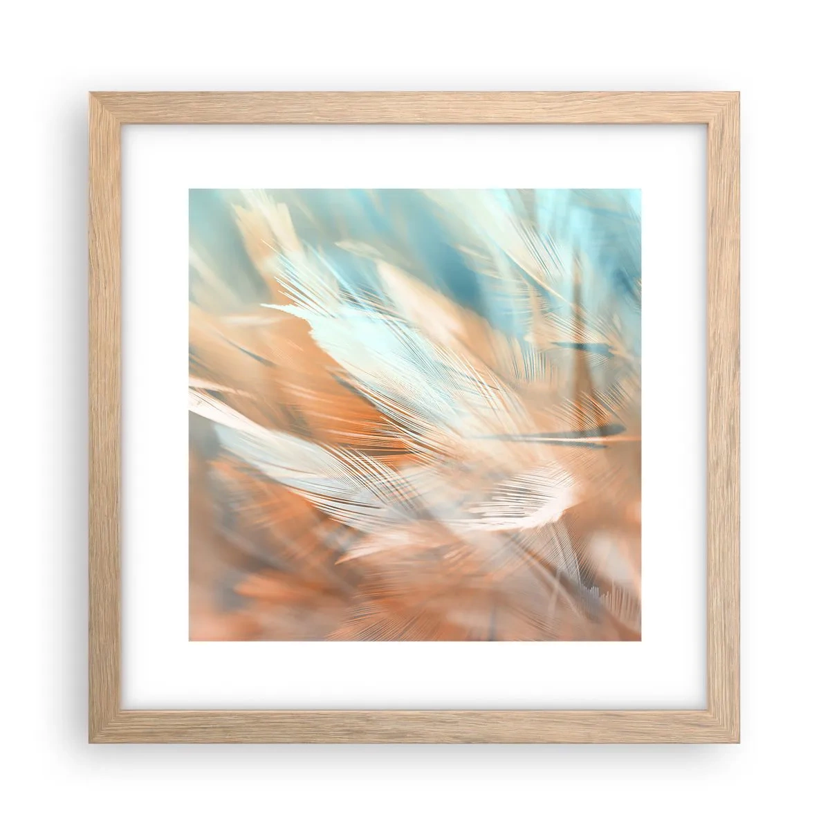 Póster en marco roble claro - En la tierra de la suavidad - 30x30 cm