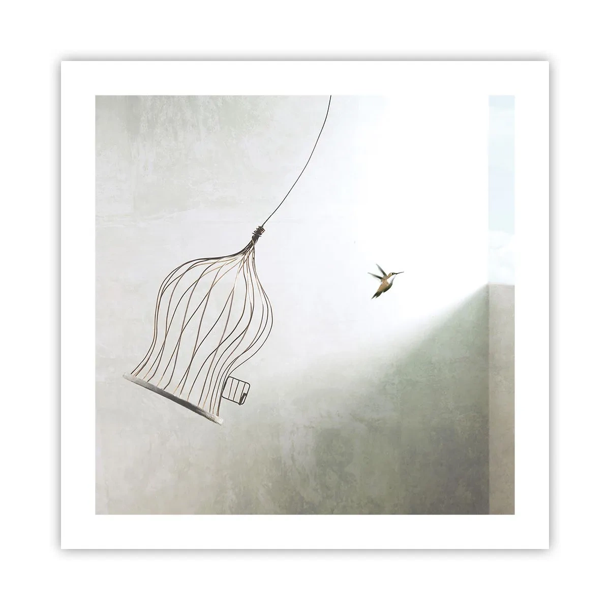 Póster - Aquí debo estar - 50x50 cm