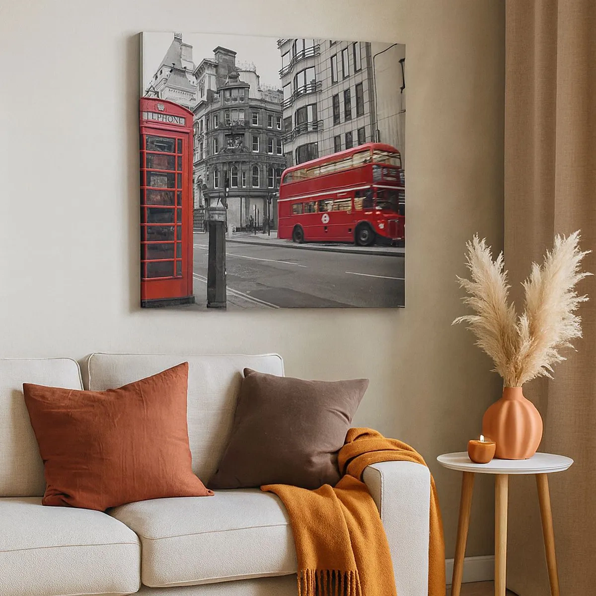 Cuadro sobre lienzo - Impresión de Imagen - El más rojo de Europa - 30x30 cm