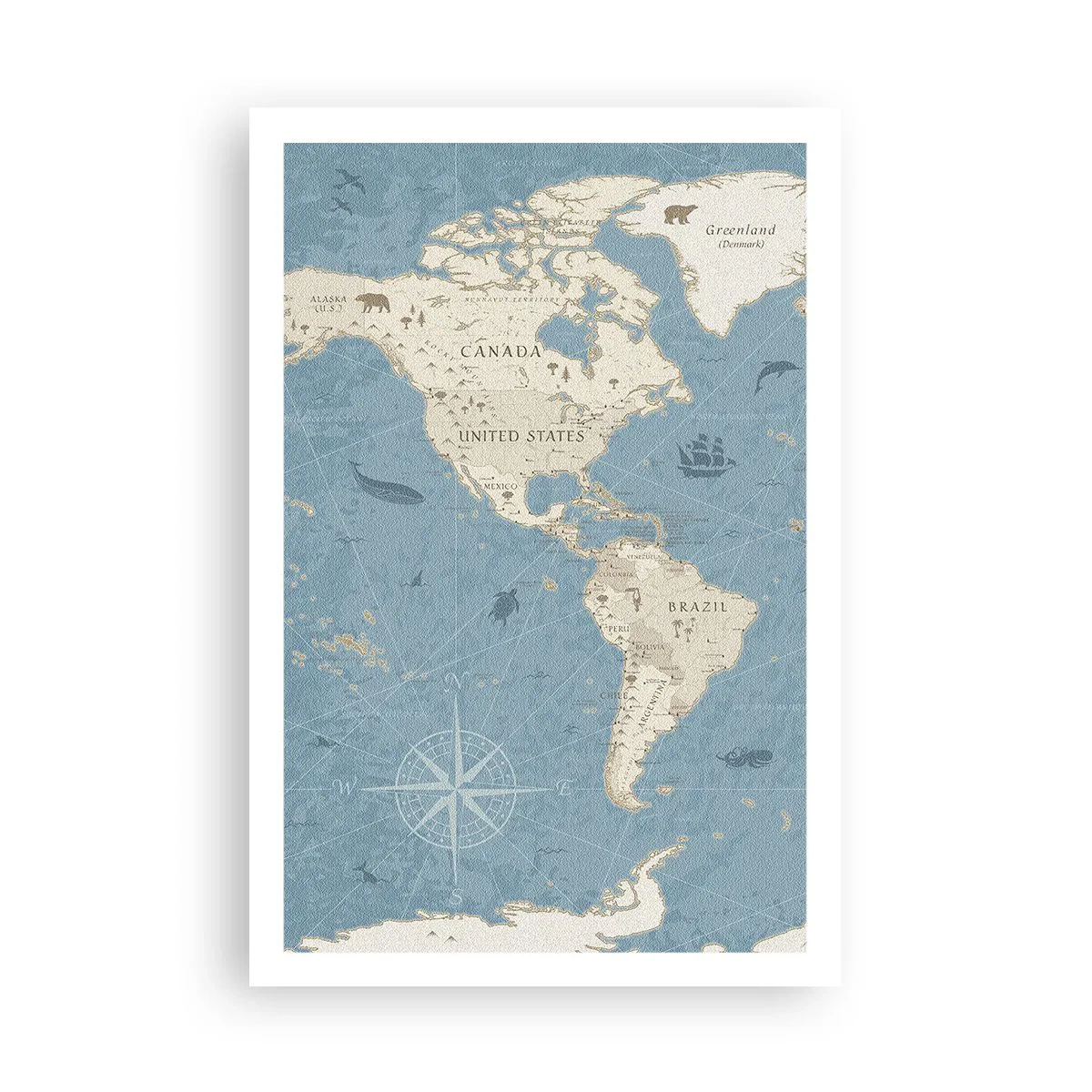 Póster - Un mundo al alcance de la mano - 61x91 cm