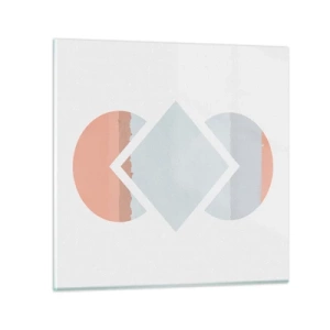 Cuadro sobre vidrio - Impresiones sobre Vidrio - Arte geométrico - 30x30 cm