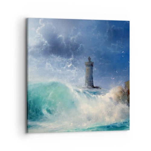 Cuadro sobre lienzo - Impresión de Imagen - En guardia contra los elementos - 70x70 cm