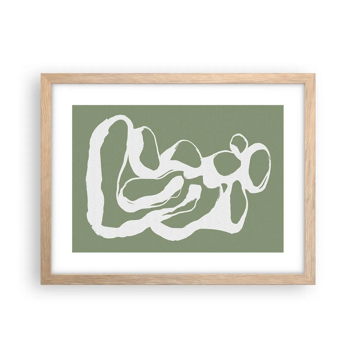 Póster en marco roble claro - La llamada del espacio - 40x30 cm