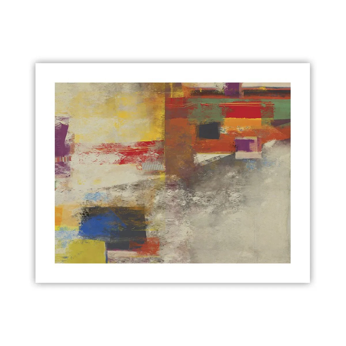 Póster - Geometría de color - 50x40 cm