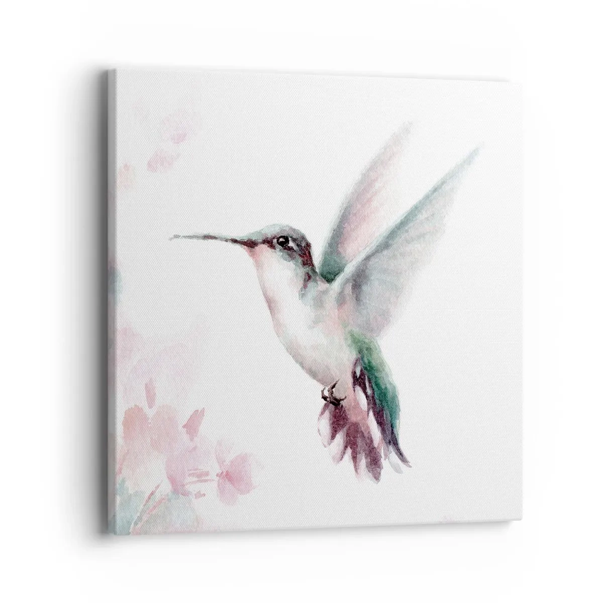 Cuadro sobre lienzo - Impresión de Imagen - Plasmando el aleteo - 40x40 cm