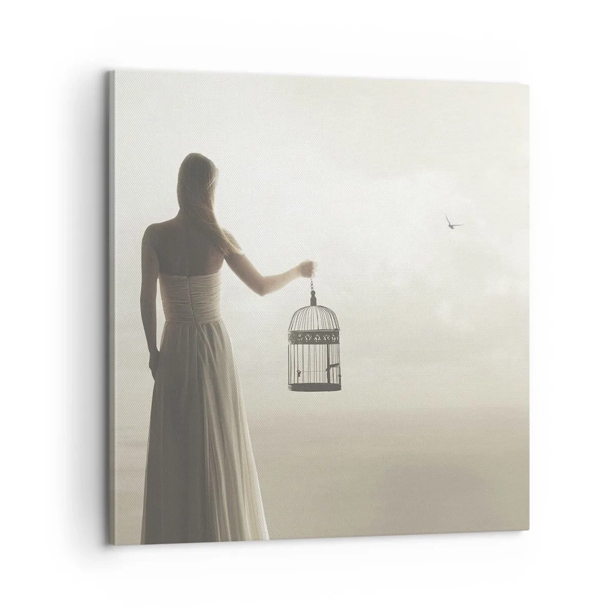 Cuadro sobre lienzo - Impresión de Imagen - Sé libre - 60x60 cm