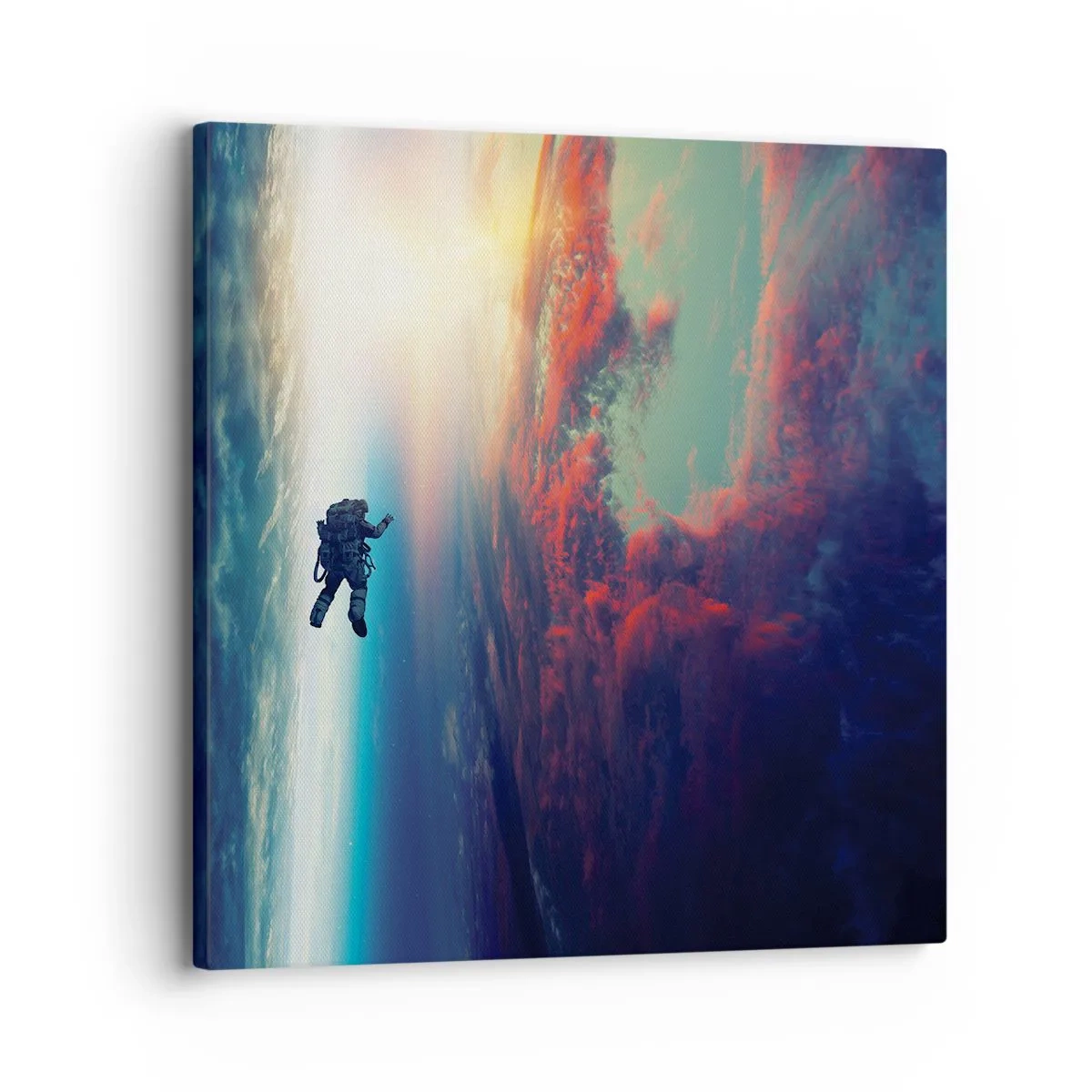 Cuadro sobre lienzo - Impresión de Imagen - Enfrentarse al universo - 30x30 cm