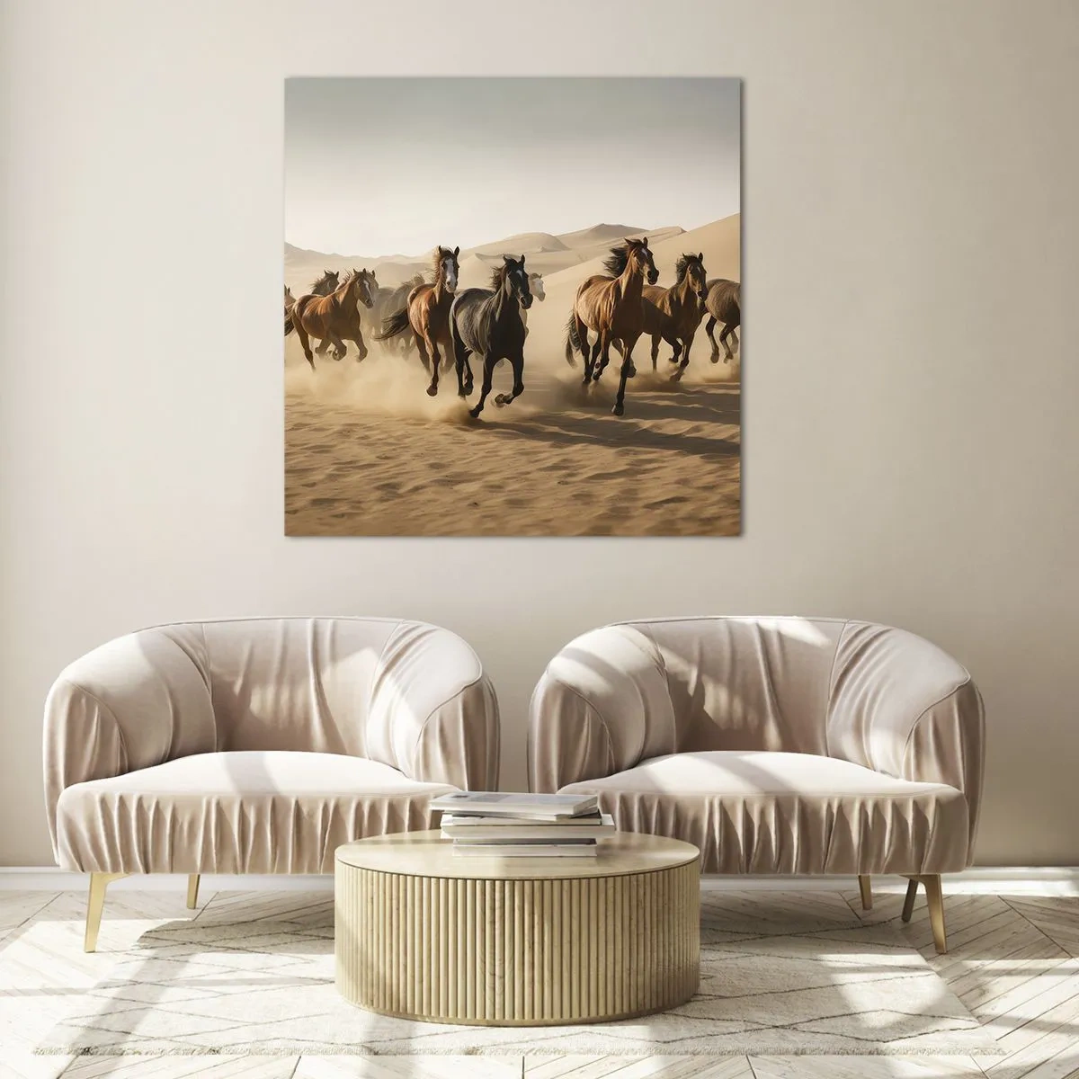 Cuadro sobre vidrio - Impresiones sobre Vidrio - Libre como el viento - 60x60 cm