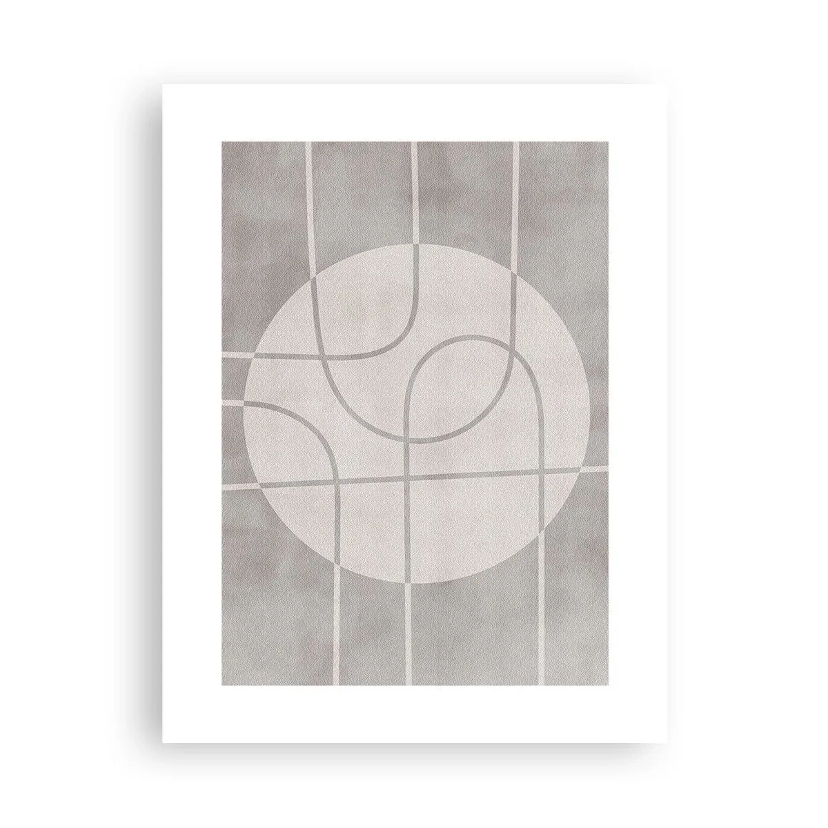 Póster - Circular y rectilíneo - 30x40 cm